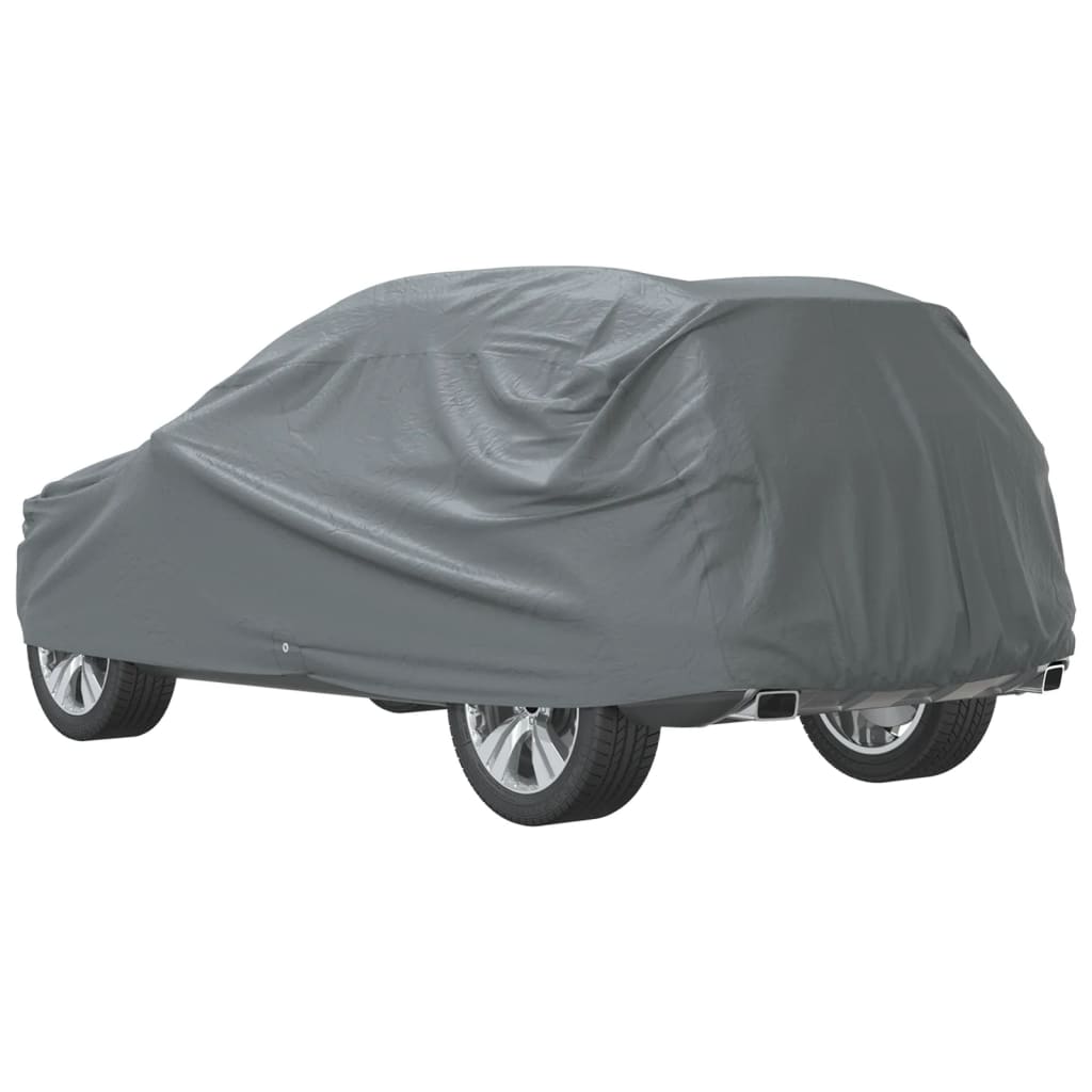 vidaXL Housse de voiture SUV complète gris M tissu non tissé