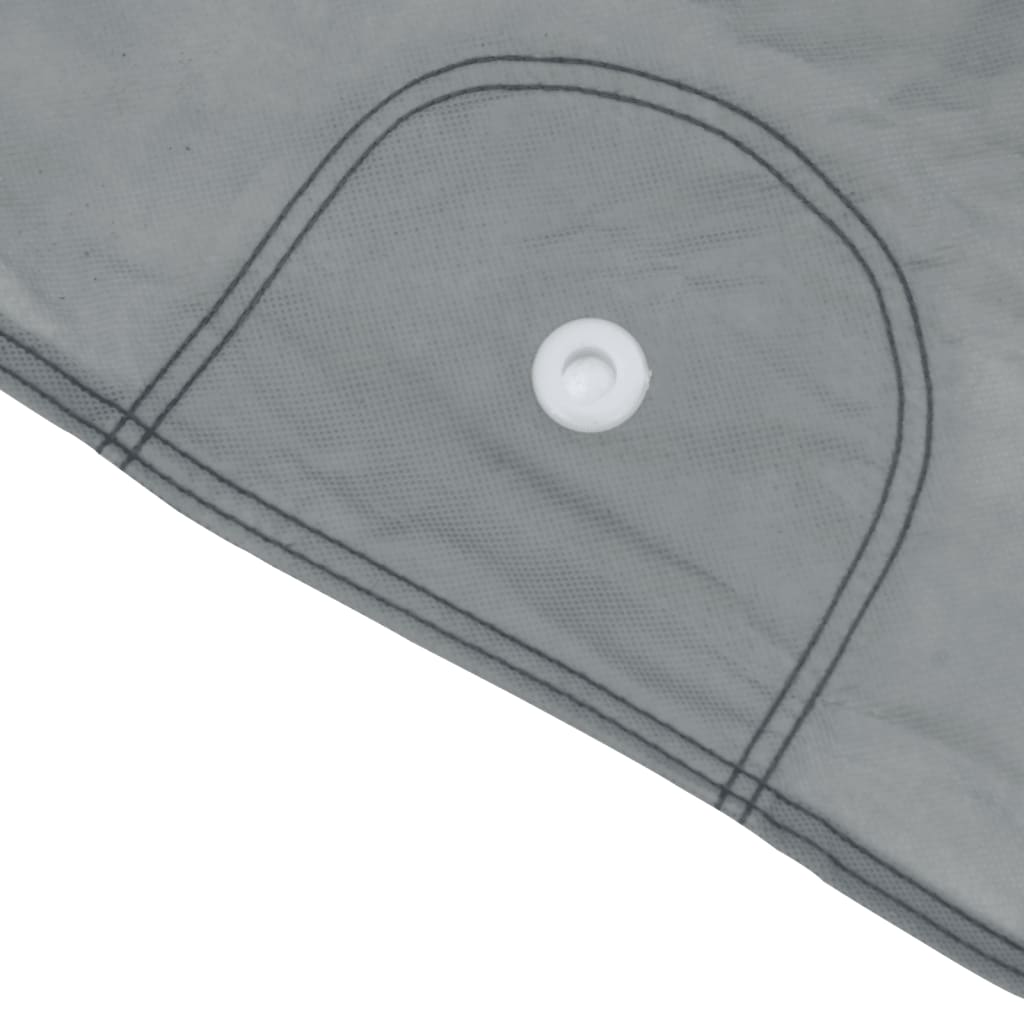 vidaXL Housse de voiture SUV complète gris M tissu non tissé