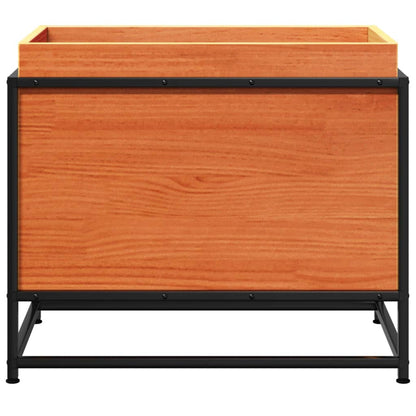 vidaXL Jardinière cire marron 60x40x50 cm bois de pin massif