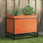 vidaXL Jardinière cire marron 60x40x50 cm bois de pin massif