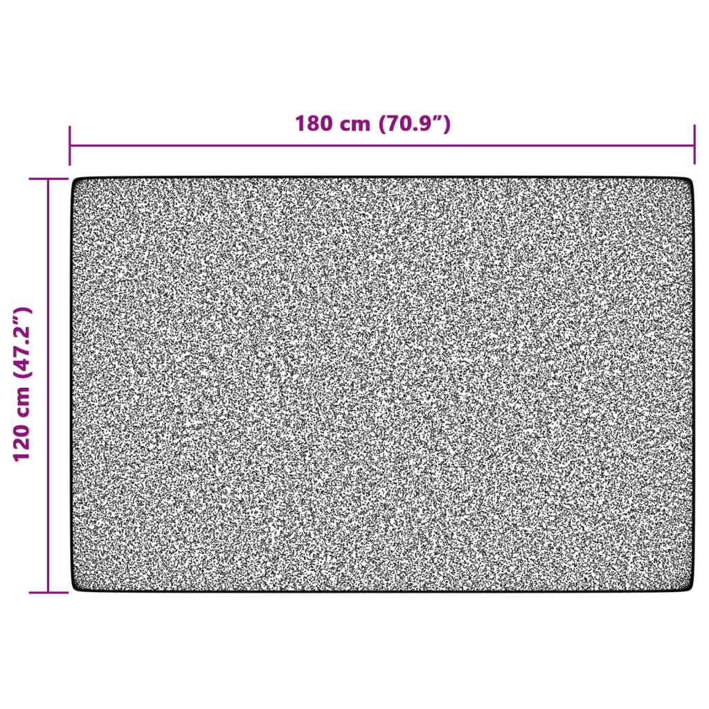 vidaXL Tapis à poils courts multicolore 120x180 cm antidérapant