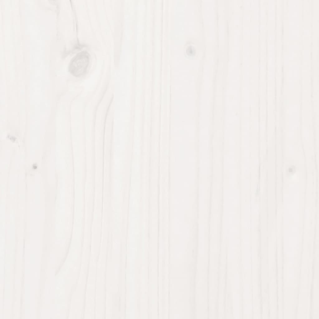 vidaXL Jardinière blanc 50x50x23 cm bois de pin massif