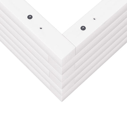 vidaXL Jardinière blanc 60x60x23 cm bois de pin massif