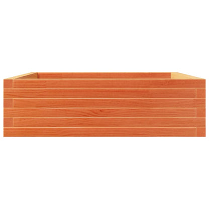 vidaXL Jardinière cire marron 80x80x23 cm bois de pin massif