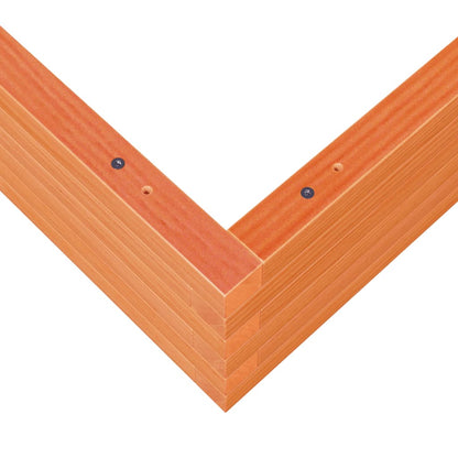 vidaXL Jardinière cire marron 100x100x23 cm bois de pin massif
