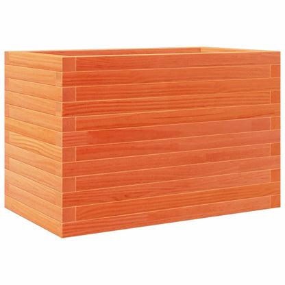 vidaXL Jardinière cire marron 70x40x45,5 cm bois de pin massif