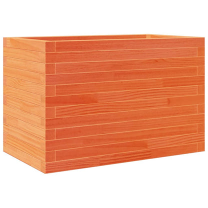 vidaXL Jardinière cire marron 70x40x45,5 cm bois de pin massif