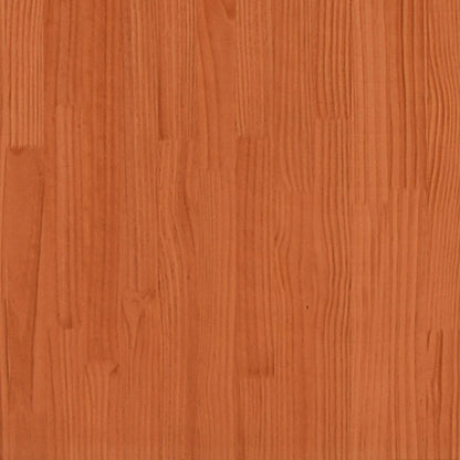 vidaXL Jardinière cire marron 70x40x45,5 cm bois de pin massif