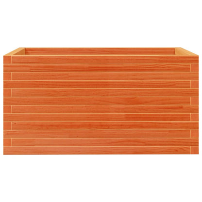 vidaXL Jardinière cire marron 90x60x45,5 cm bois de pin massif