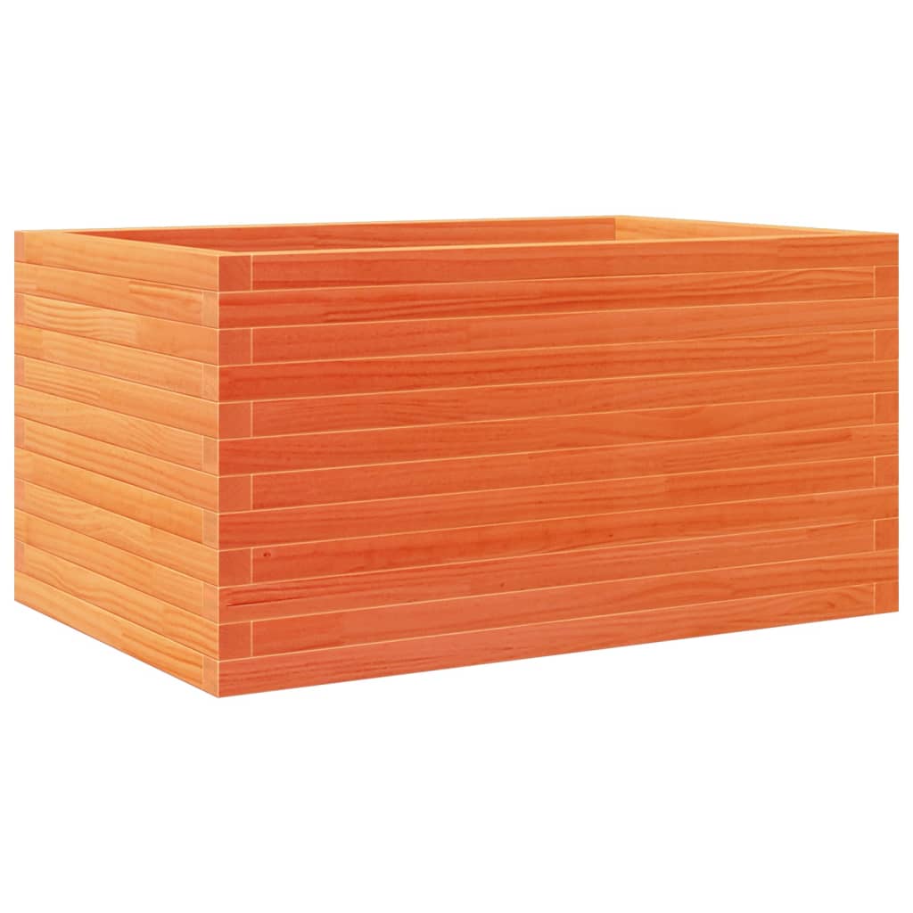 vidaXL Jardinière cire marron 90x60x45,5 cm bois de pin massif