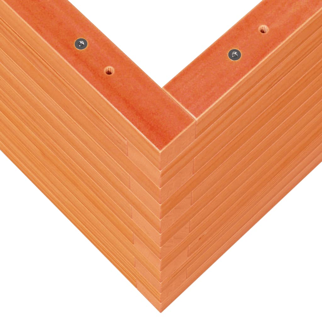 vidaXL Jardinière cire marron 90x60x45,5 cm bois de pin massif