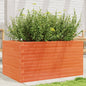 vidaXL Jardinière cire marron 90x60x45,5 cm bois de pin massif