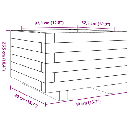 vidaXL Jardinière 40x40x26,5 cm bois massif douglas