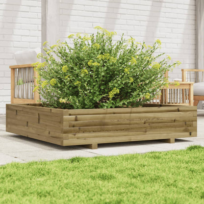 vidaXL Jardinière 110x110x26,5 cm bois de pin imprégné
