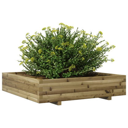 vidaXL Jardinière 110x110x26,5 cm bois de pin imprégné