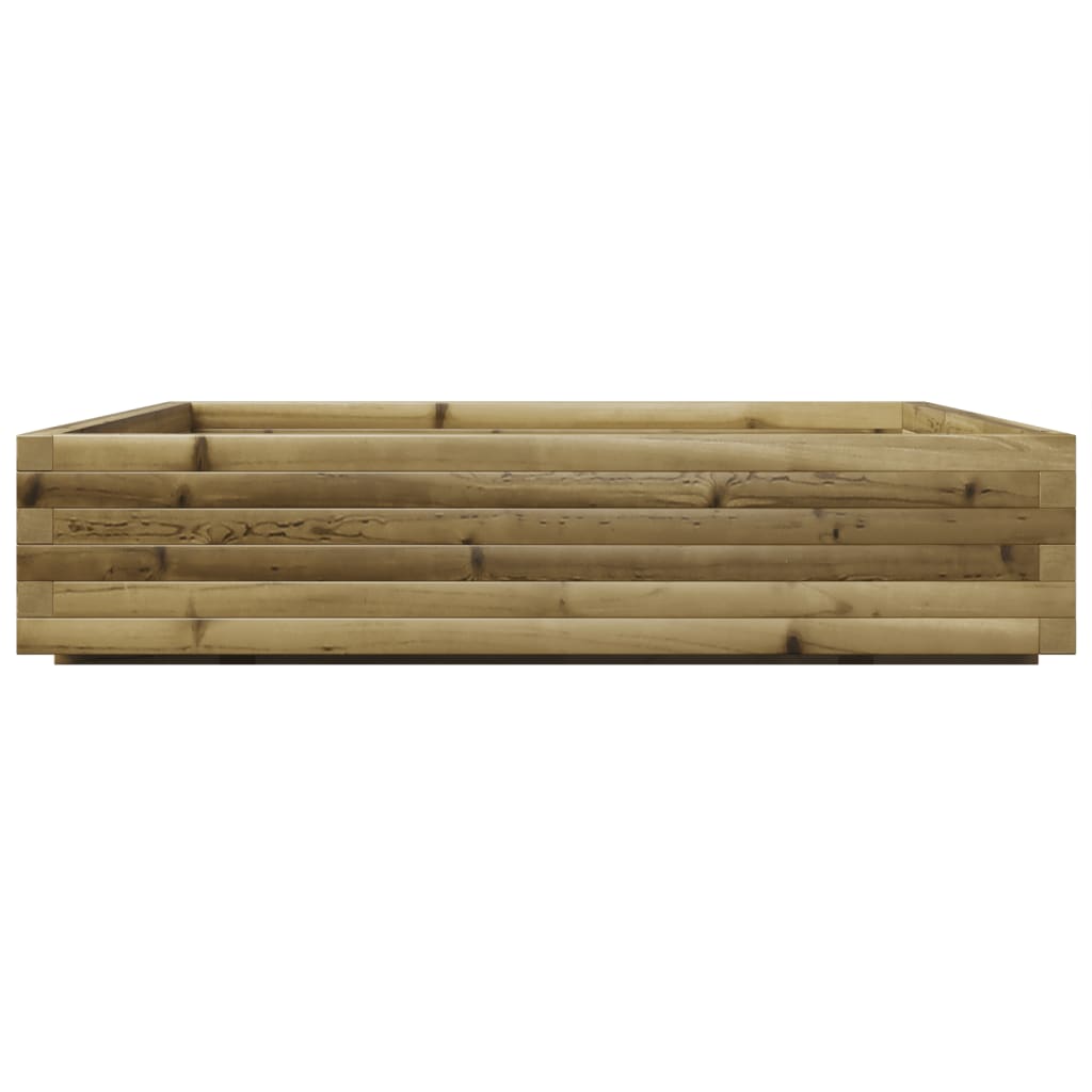 vidaXL Jardinière 110x110x26,5 cm bois de pin imprégné