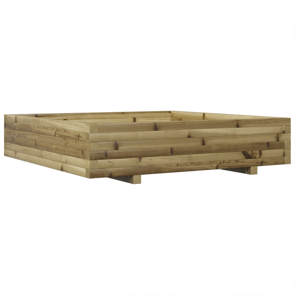 vidaXL Jardinière 110x110x26,5 cm bois de pin imprégné
