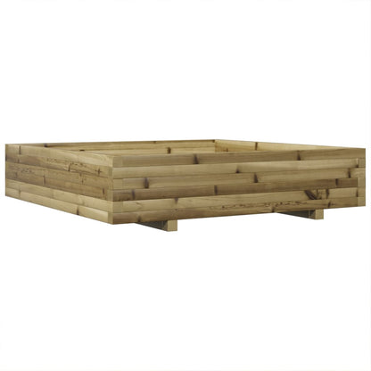 vidaXL Jardinière 110x110x26,5 cm bois de pin imprégné