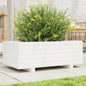 vidaXL Jardinière blanc 70x40x26,5 cm bois de pin massif