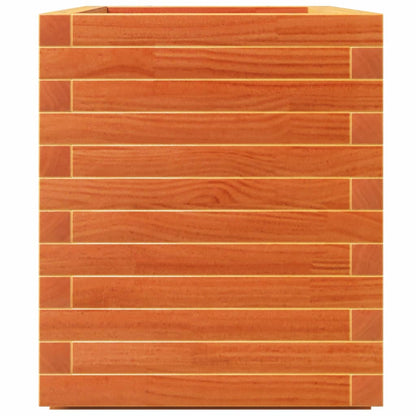 vidaXL Jardinière cire marron 70x40x49,5 cm bois de pin massif