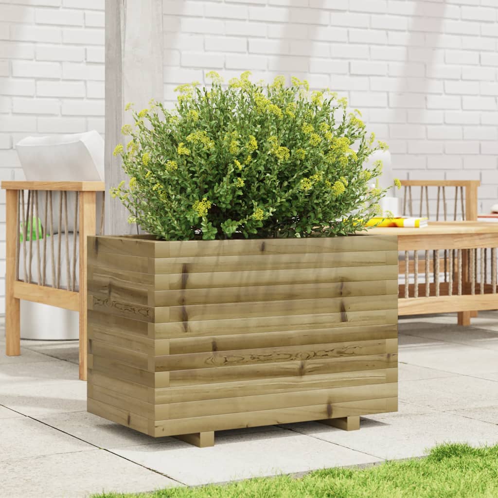 vidaXL Jardinière 70x40x49,5 cm bois de pin imprégné