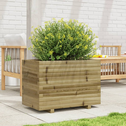 vidaXL Jardinière 70x40x49,5 cm bois de pin imprégné