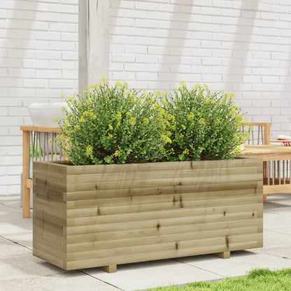 vidaXL Jardinière 110x40x49,5 cm bois de pin imprégné