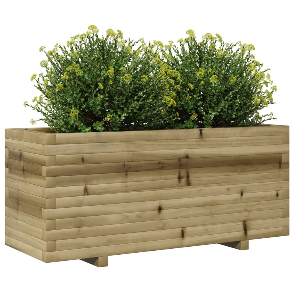 vidaXL Jardinière 110x40x49,5 cm bois de pin imprégné