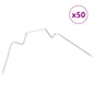 vidaXL Clips pour serre 50 pcs type W acier galvanisé
