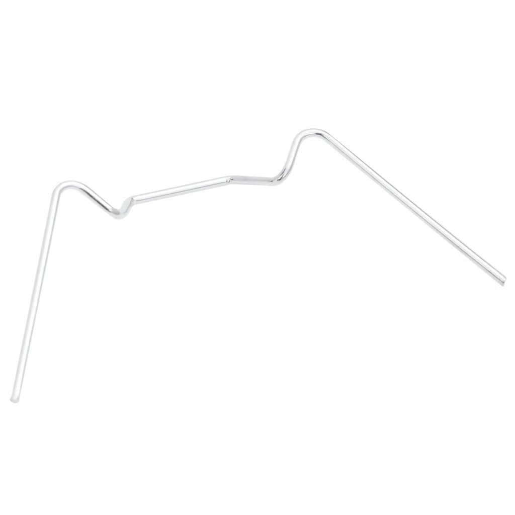 vidaXL Clips pour serre 50 pcs type W acier galvanisé
