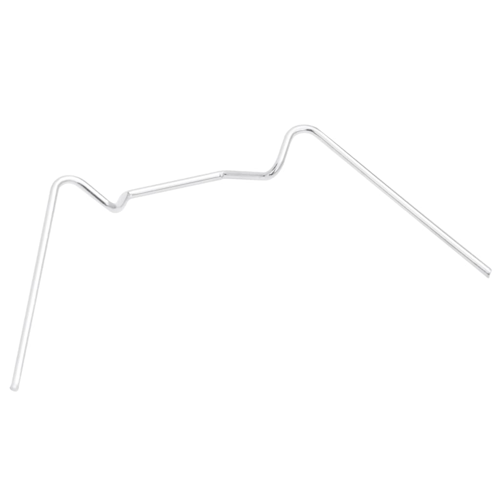 vidaXL Clips pour serre 100 pcs type W acier galvanisé