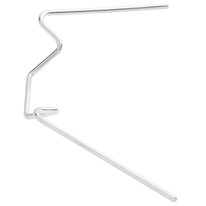 vidaXL Clips pour serre 100 pcs type W acier galvanisé