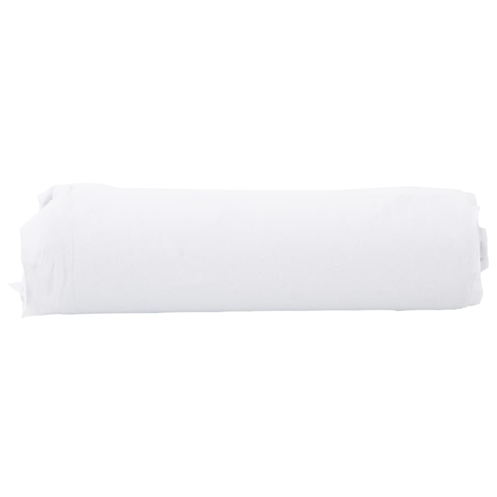 vidaXL Membrane géotextile blanc 1 x 10 m fibre de polyester