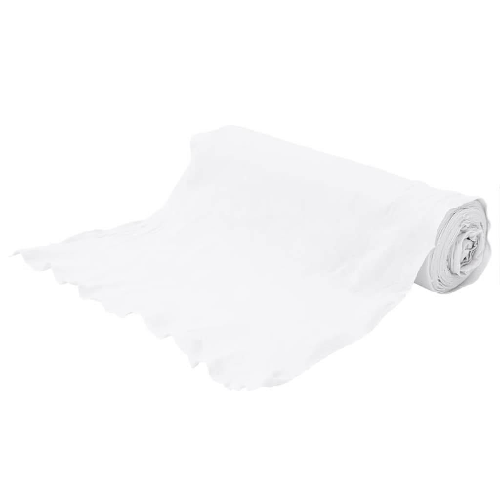 vidaXL Membrane géotextile blanc 1 x 10 m fibre de polyester