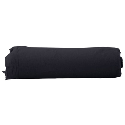 vidaXL Membrane géotextile noir 1 x 50 m fibre de polyester