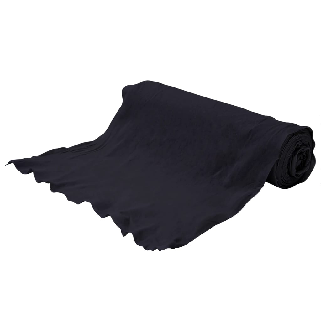 vidaXL Membrane géotextile noir 1 x 50 m fibre de polyester