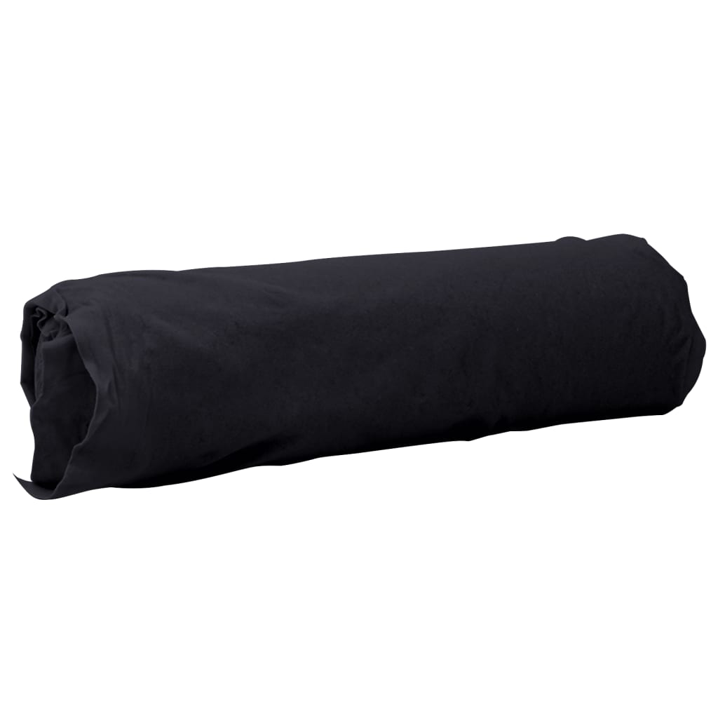 vidaXL Membrane géotextile noir 1 x 150 m fibre de polyester