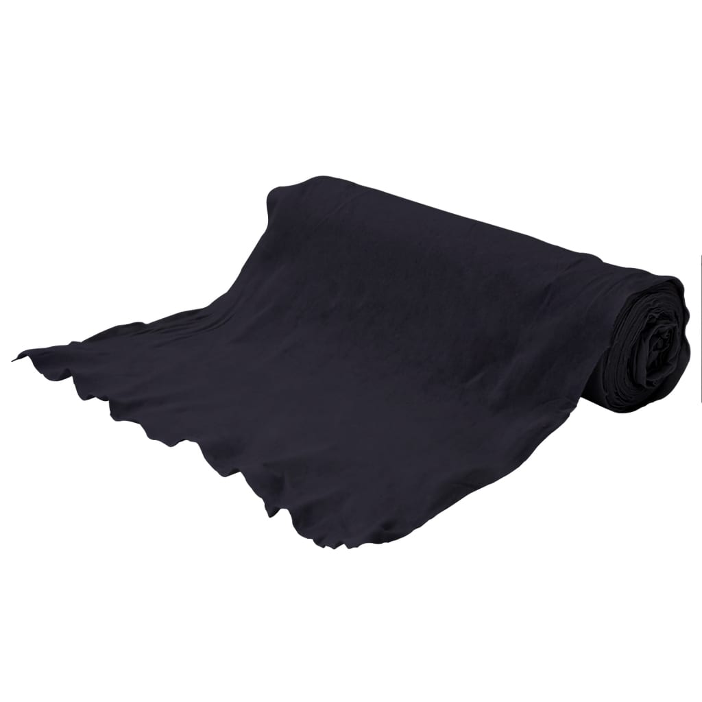 vidaXL Membrane géotextile noir 1 x 150 m fibre de polyester