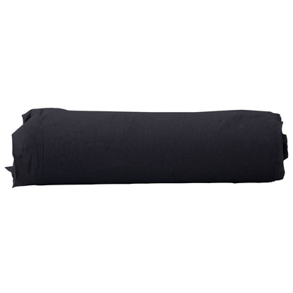 vidaXL Membrane géotextile noir 1 x 50 m fibre de polyester