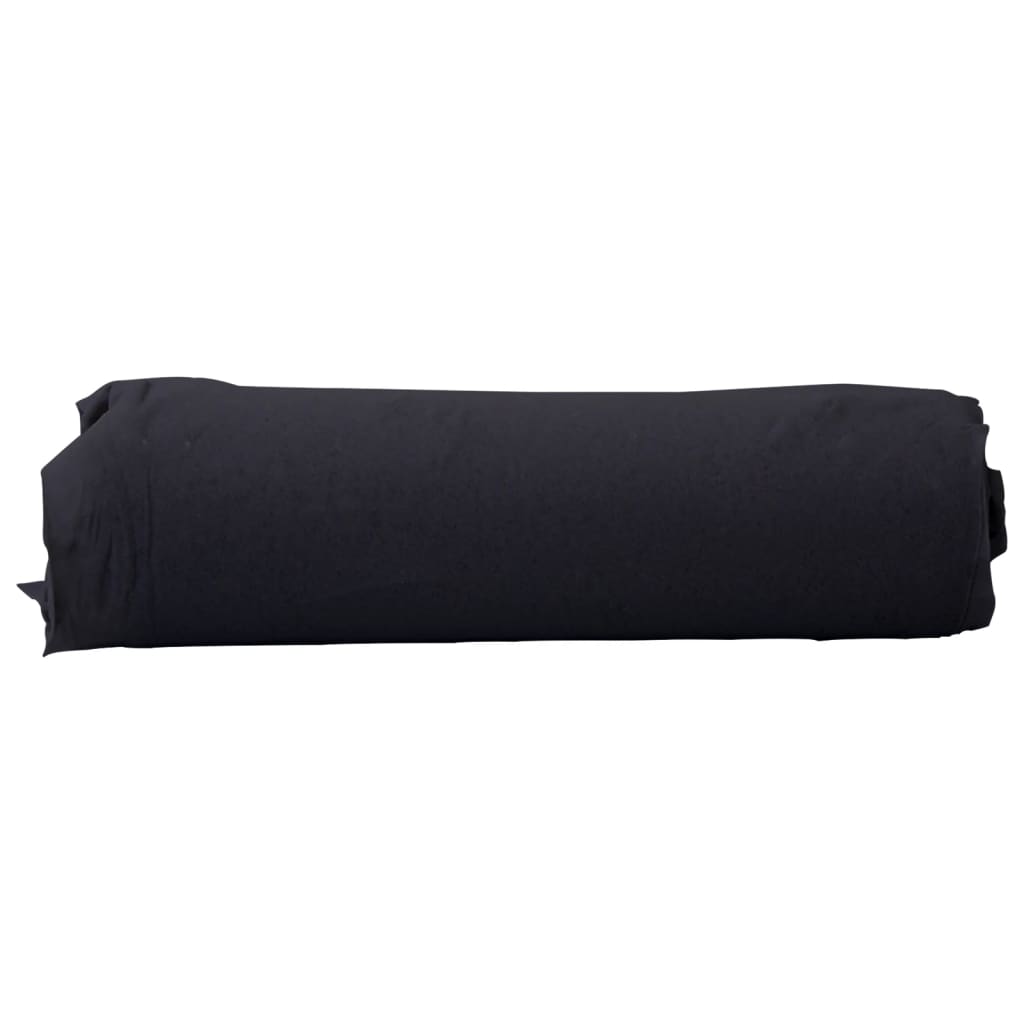 vidaXL Membrane géotextile noir 1 x 150 m fibre de polyester