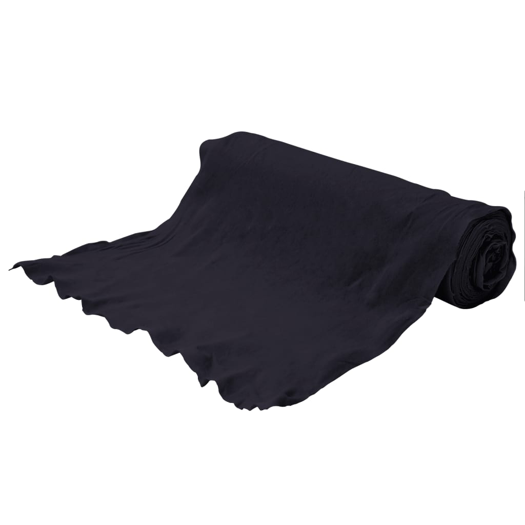 vidaXL Membrane géotextile noir 1 x 150 m fibre de polyester