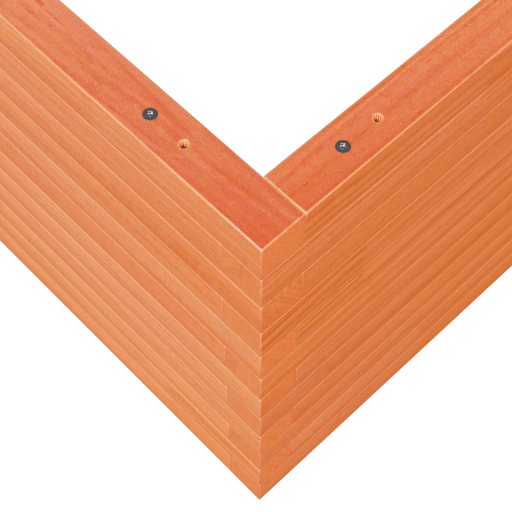 vidaXL Jardinière cire marron 100x100x46 cm bois de pin massif
