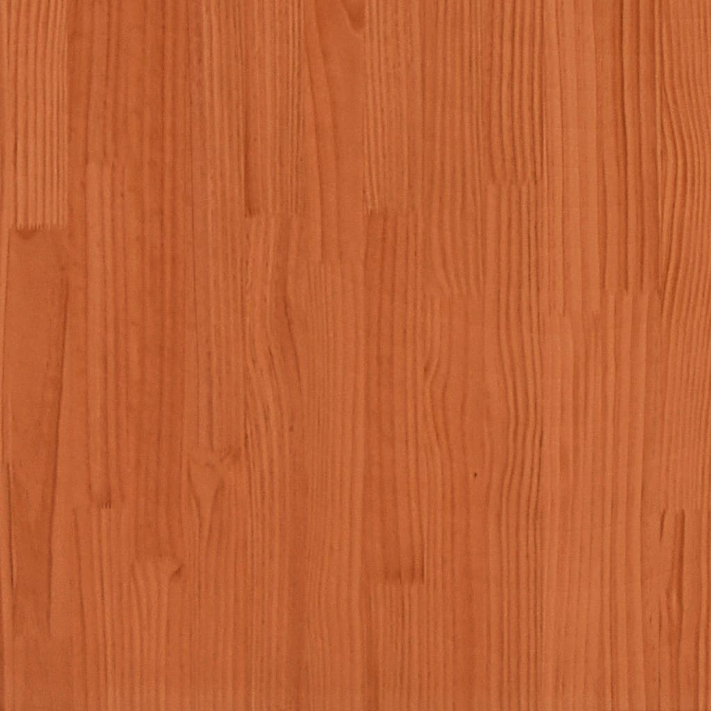 vidaXL Jardinière cire marron 100x100x46 cm bois de pin massif