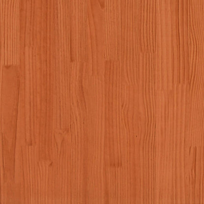vidaXL Jardinière cire marron 100x100x46 cm bois de pin massif