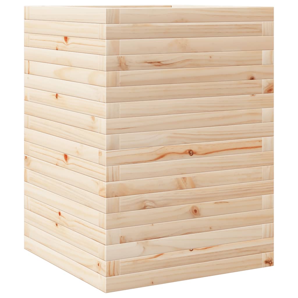 vidaXL Jardinière 50x50x68,5 cm bois de pin massif