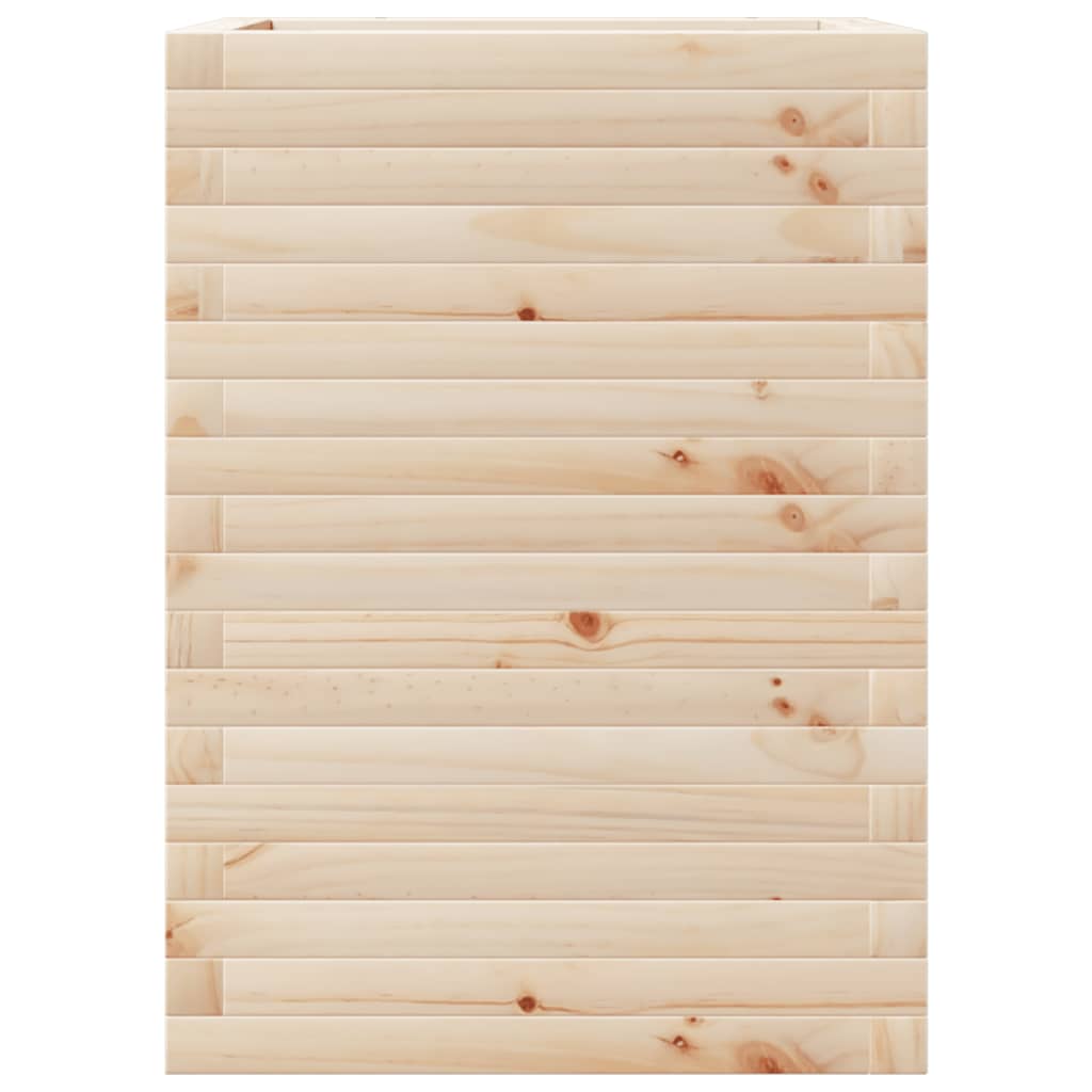 vidaXL Jardinière 50x50x68,5 cm bois de pin massif