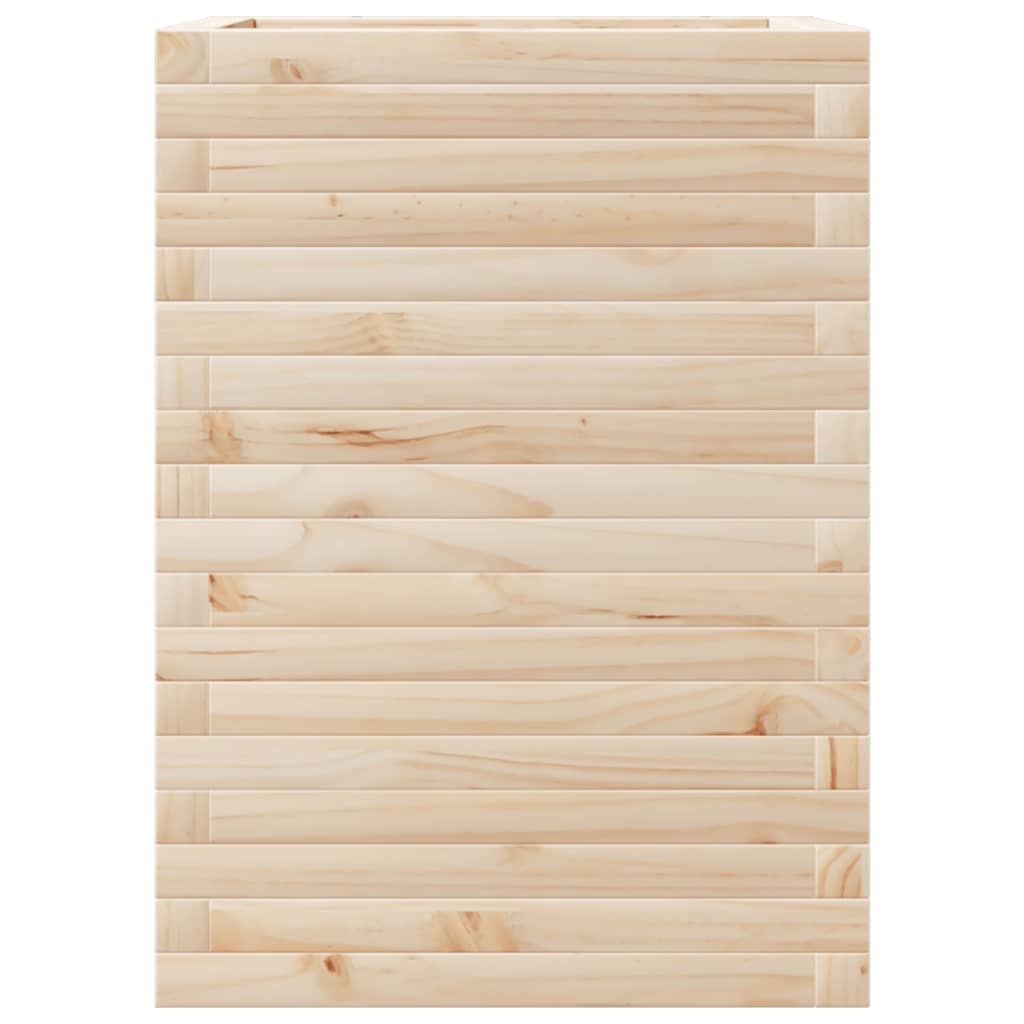 vidaXL Jardinière 50x50x68,5 cm bois de pin massif