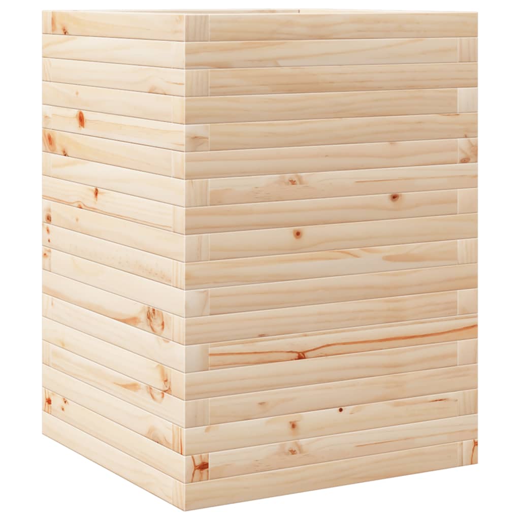 vidaXL Jardinière 50x50x68,5 cm bois de pin massif