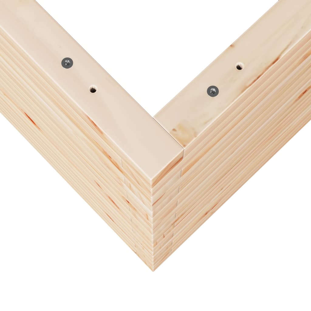 vidaXL Jardinière 50x50x68,5 cm bois de pin massif
