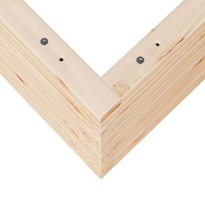 vidaXL Jardinière 50x50x68,5 cm bois de pin massif